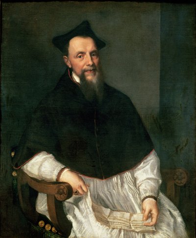 Portrait of Bishop Ludovico Beccadelli, 1552 by Tiziano Vecelli